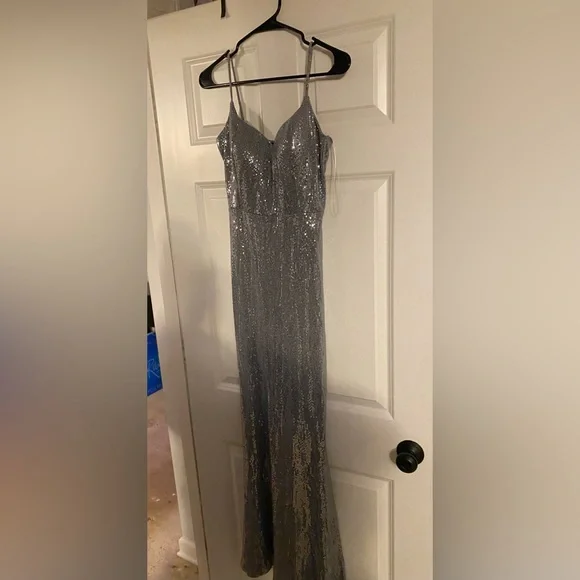 Windsor | Dresses | Beautiful Sequin Holographic Long Prom Dress Windsor |  Poshmark